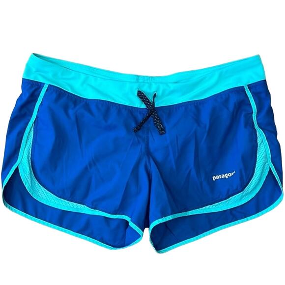 Patagonia Women's Athletic Running Shorts 3" Blue Size M - Picture 1 of 10